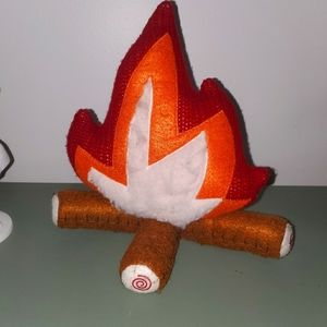 Woodland nursery fire decor